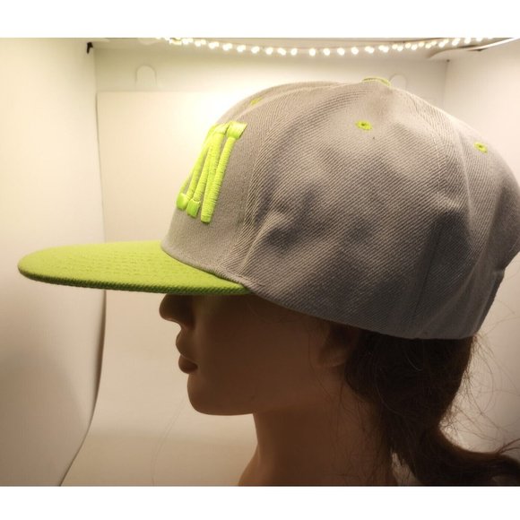 MU:KA Boston  Baseball Cap wide bill flat brim thick embroidery - Picture 5 of 10